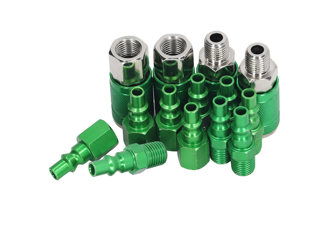 2026velora-kit De Conectores De Aire Universal 4pcs Raccords Y 10pcs Conectores I/m 1/4in Npt Acero Aluminio
