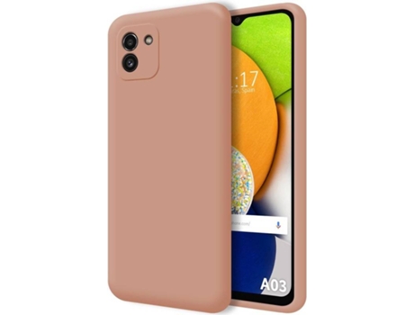 Carcasa para Samsung Galaxy A03 TUMUNDOSMARTPHONE Silicona Líquida Rosa