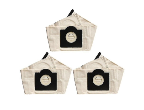 Accesorio Aspiradoras Compatibilidad Universal 3Pzs Lavables KARCHER Wd3 Bolsas Bolsas de Tela