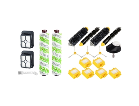 Accesorio Aspiradores IROBOT Roomba 700 760 770 780 de 14 ruedas I y 2 paquetes de rollos multisuperficie para mascotas