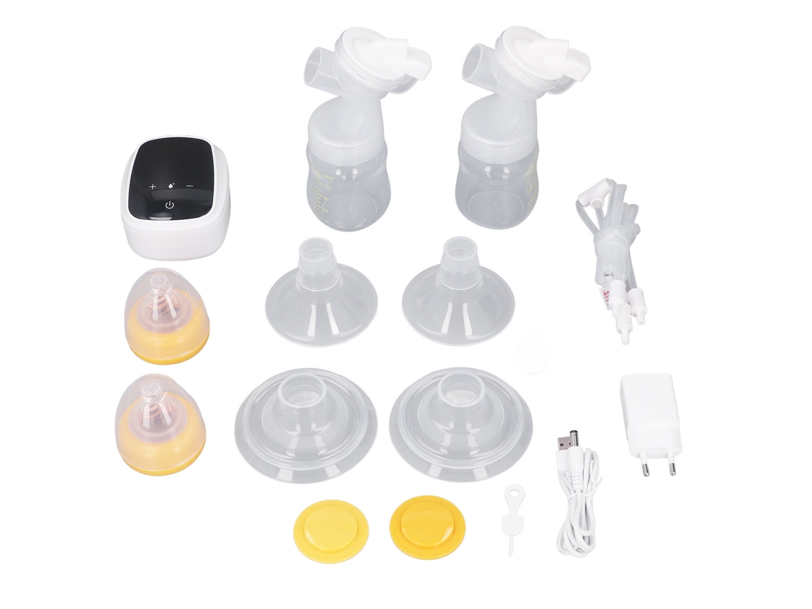 Extractor De Leche Eléctrico Doble Con 5 Niveles De Succión, Función De Masaje Y Carga Usb.