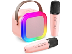 Micrófono De Karaoke, Micrófono De Karaoke Inalámbrico Bluetooth, Portátil Con Luz Led, Multicolor, Juego De Música.