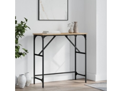 Mesa Consola | Mesa De Entrada | Mesa De Apoyo Madera De Ingeniería Roble Sonoma 75x32x75 Cm