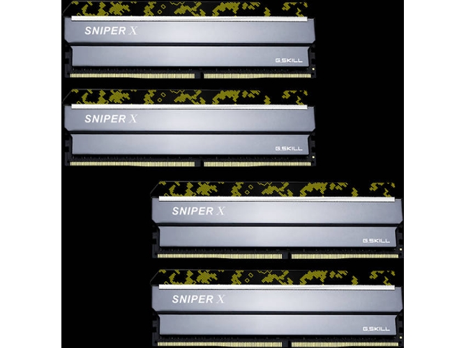 Memoria RAM DDR4 G.SKILL F4-3200C16Q-32GSXKB (4 x 8 GB - 3200 MHz - Negro)