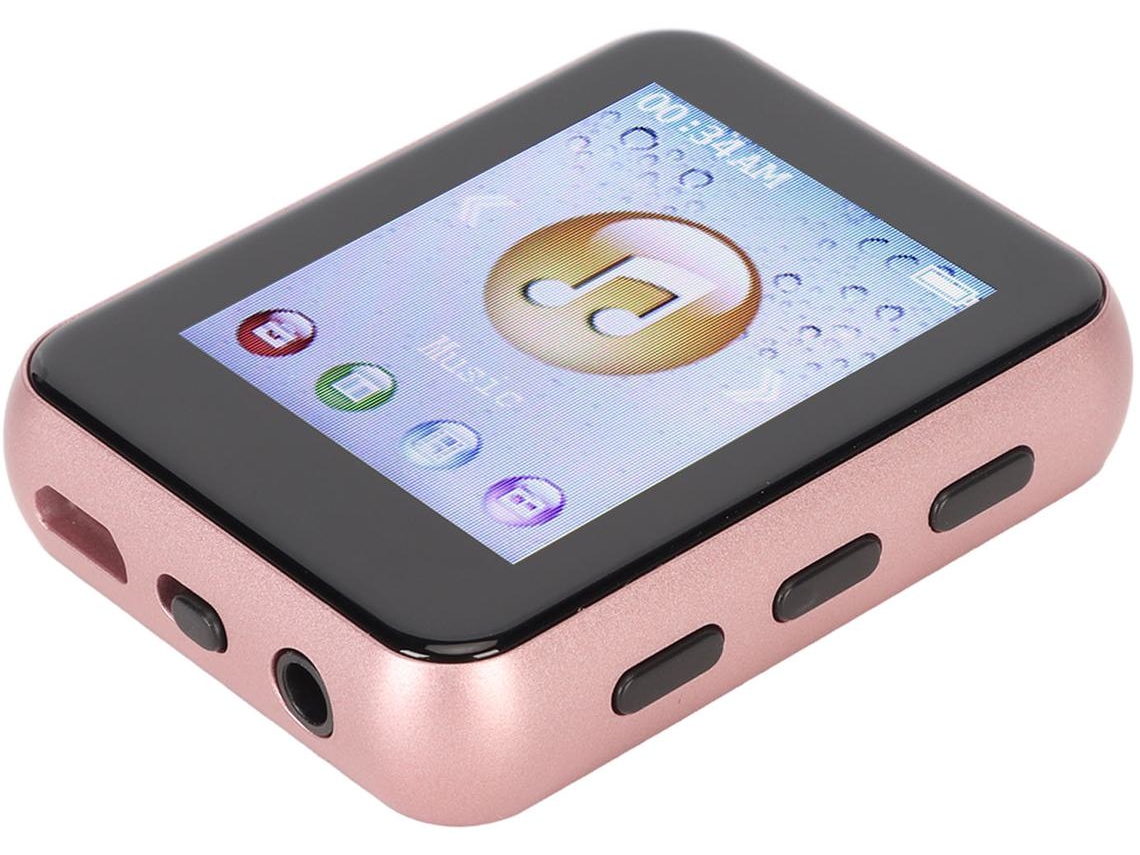 Reproductor MP3 Bluetooth YIZHOOD MP05 1.8Inch Pantalla táctil 8G (Rosa)