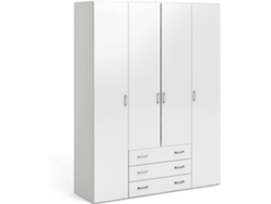 Armario DMORA Blanco (Laminado Lacado - 154x200.4x49.5 cm)
