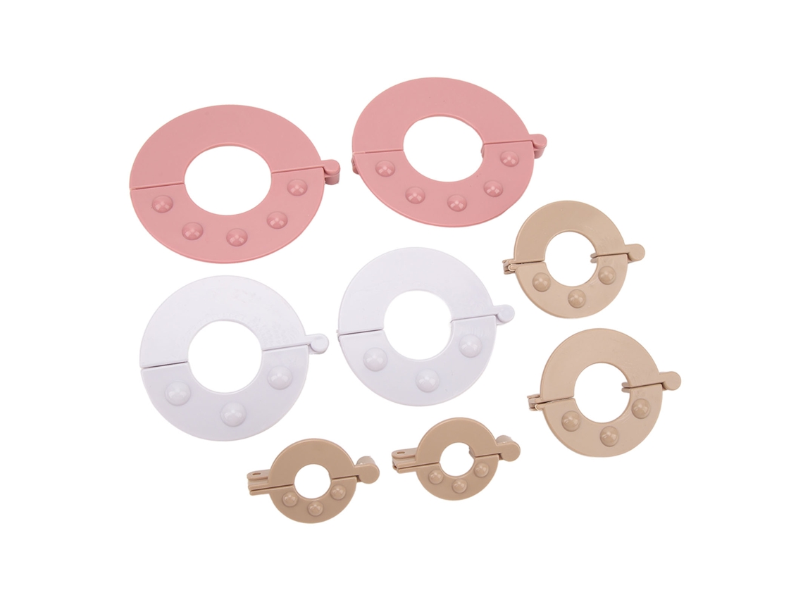 Kit De 8 Moldes Para Pompones En 4 Tamaños, Material Abs, Herramienta Para Manualidades Con Lana.