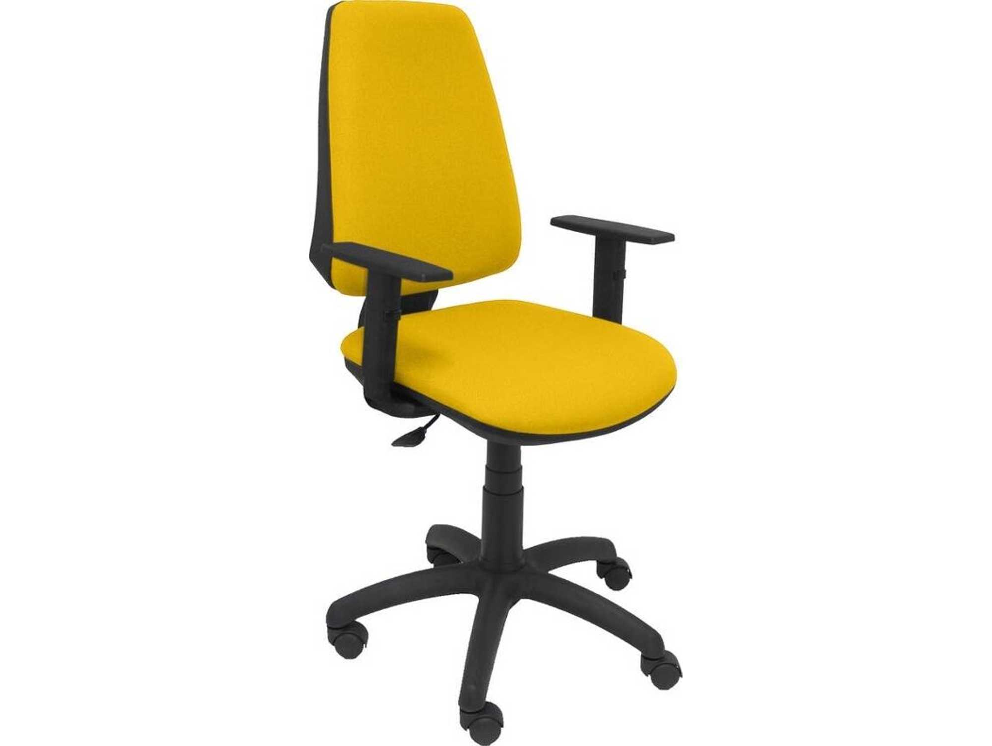 Silla de Escritorio Operativa PYC Elche CP Amarillo BA (Brazos Ajustables - Tejido)