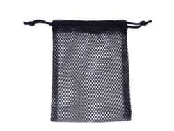 Solución de almacenamiento versátil, bolsa de malla premium con cordón, red ligera y transpirable para usos múltiples, incluye almacenamiento para correas de carrete.