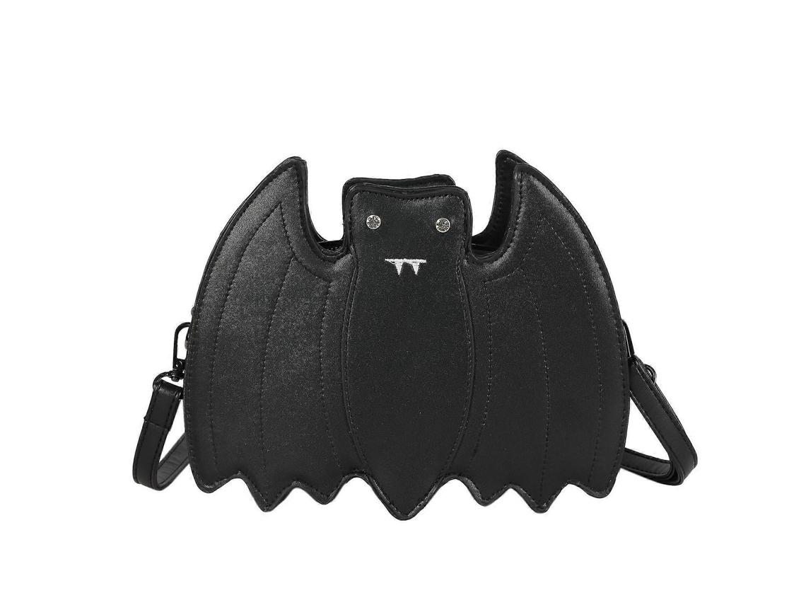 Bolso de hombro gótico de piel sintética con diseño de murciélago, bandolera creativa de Bblacks Lalamoli