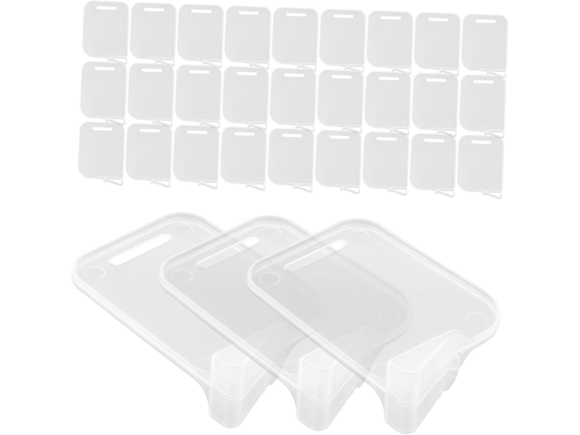 Divisores de plástico ajustables para congelador, 40 piezas, divisores para refrigerador para una fácil organización y clasificación de alimentos, GOKOCO
