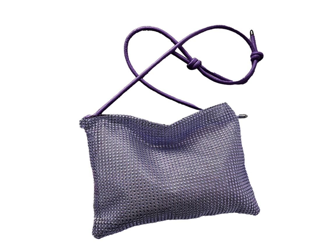 Bolso De Hombro Para Mujer Con Pedrería, Ajustable, Gran Capacidad, Bandolera, Moda Para El Día A Día, Morado.