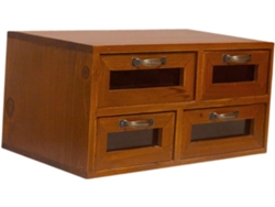 Cajones De Almacenamiento De Madera, Organizador De Maquillaje, Cajones De Oficina De Roble, Mini Estantes