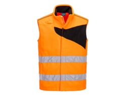 Chaleco De Calor De Polar De Alta Visibilidad Pw2 Hi-vis Naranja Negro / 4xl
