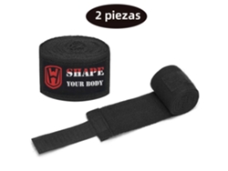 Vendas de boxeo negras para muay thai y deportes de combate para adultos (3 m)