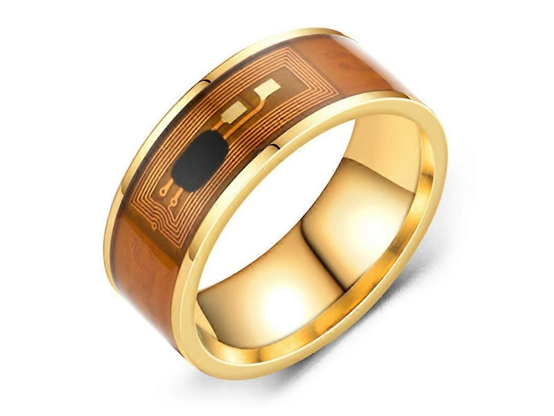 Anillo inteligente con chip NFC en acero inoxidable, diseño de doble dragón con gotero, ideal para regalo. Nostalgia88