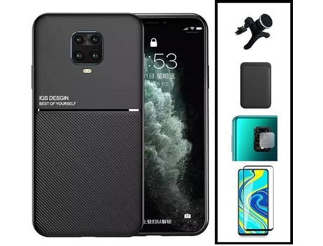 Kit Funda Magnetic Lux, Magnetic Wallet, 5D Full Cover, Protector de Cámara Trasera y Soporte Magnético de Coche Reforzado Xiaomi Redmi Note 10 Lit...