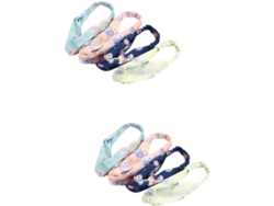 Conjunto De 8 Diademas De Gasa, Accesorios Deportivos, De Yoga Y Maquillaje, Azul, Rosa, Beige.