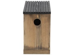 Casa para pájaros Primerox, fabricada en madera de pino resistente, para decoración y accesorios de jardín - Nido