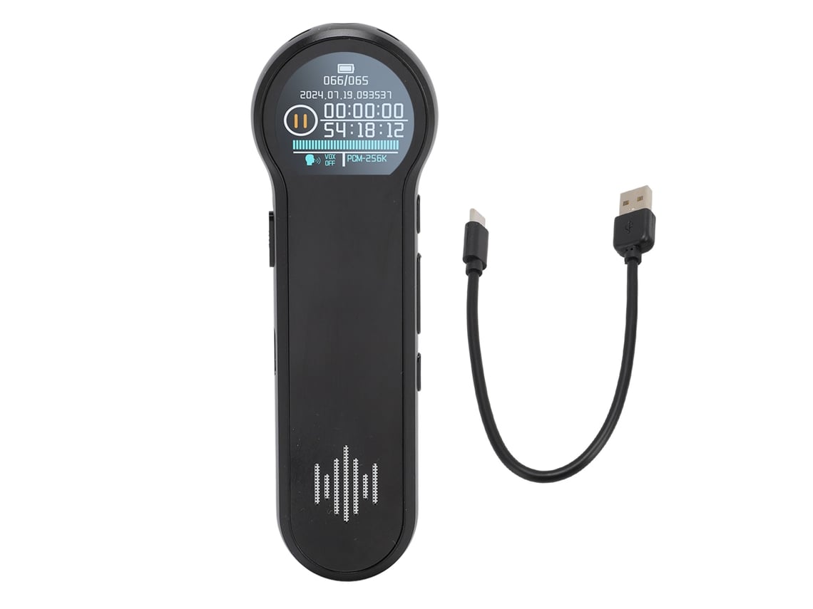 Grabadora De Voz Con Pantalla Hd Envolvente De 360 Grados, Cancelación De Ruido, Dispositivo De Grabación De 32 Gb, Haga Clic Para Guardar.