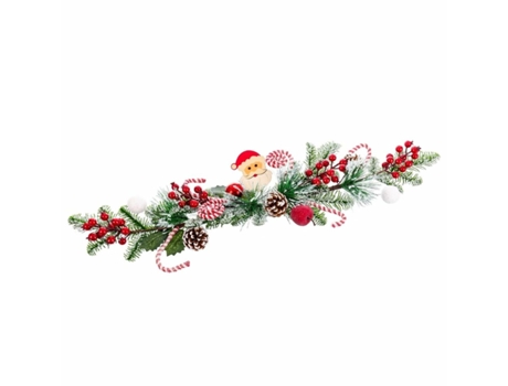 Adorno de Navidad BIGBUY CHRISTMAS Adorno Navideño Piñas Multicolor (81x12X65cm)