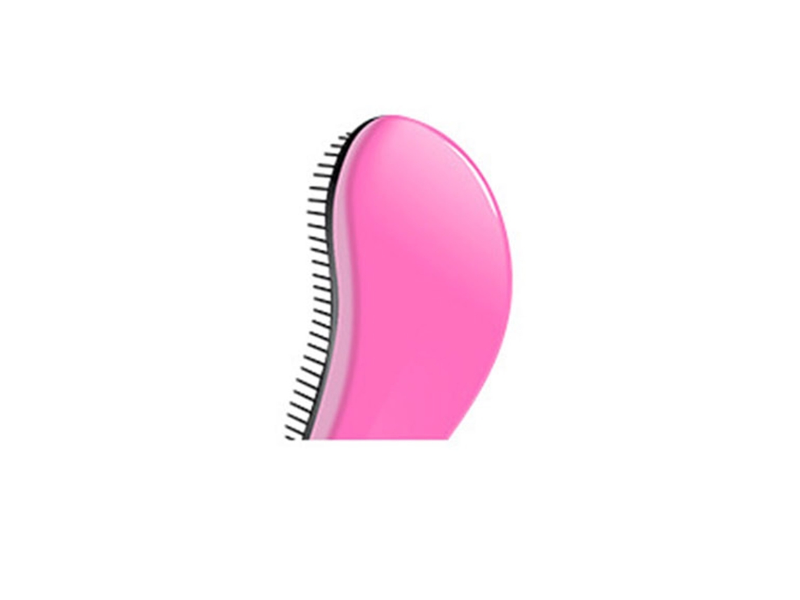 Cepillo Desenredante Portátil Para Mujeres Niños Peine Masaje Cuero Cabelludo Pelo Mojado Seco Rizoso Grueso Afro Rojo Rosa