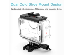 Caja Resistente Al Agua Para Dji Osmo Action 3/4 Ip68 Transmisión De Luz Alta 60m Sumergible Policarbonato Acero Inoxidable Vidrio Templado