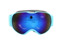 Gafas De Esquí Infantiles Antivaho Con Lentes De Policarbonato De Doble Capa Para Deportes De Nieve Y Escalada - Azul