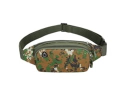 Cinturón deportivo multifuncional de lona Yuysan, impermeable, tamaño de 8 pulgadas, color camuflaje selvático.