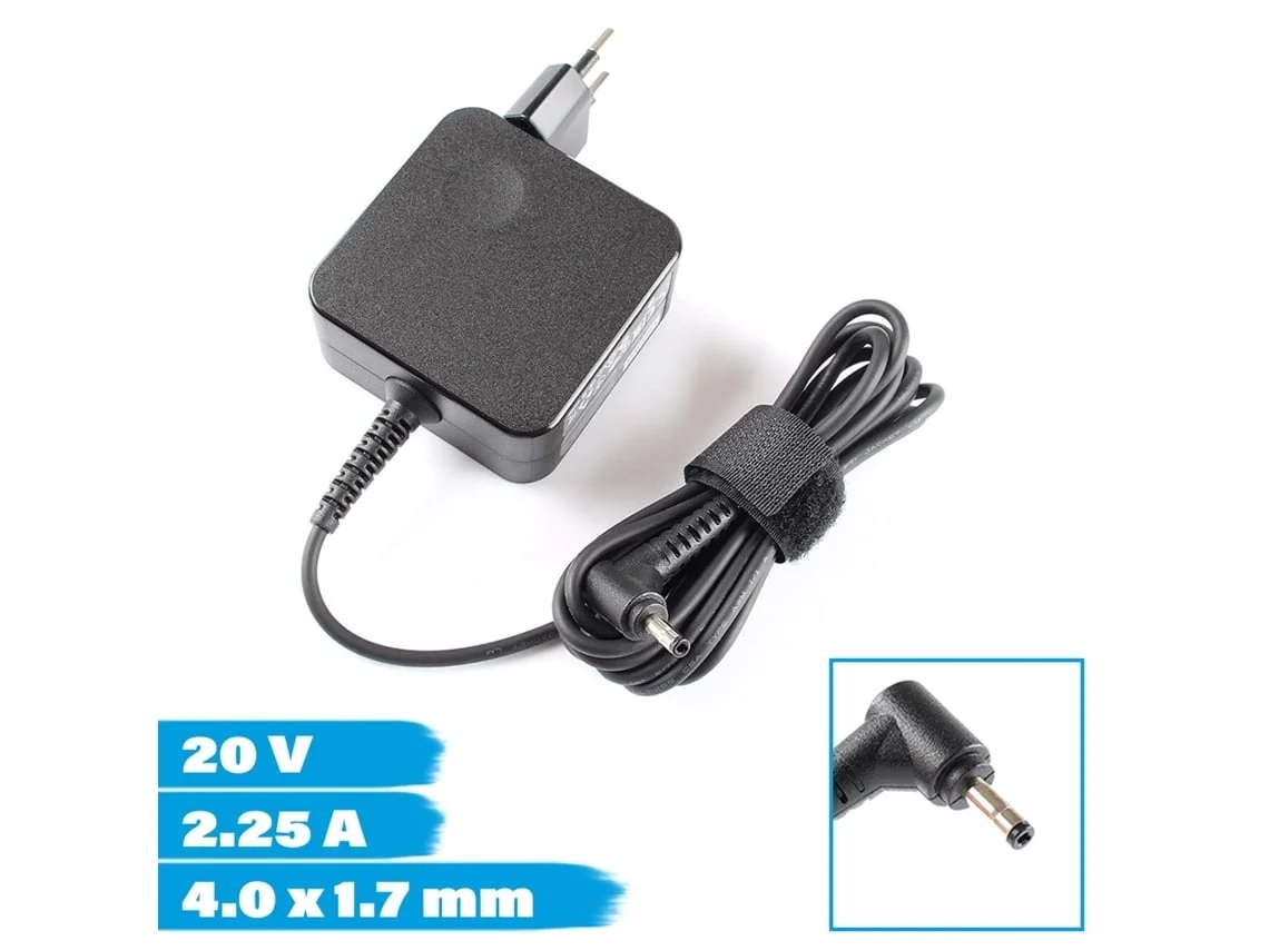 Carregador Lenovo 4,0 X 1,7 Mm 20 V 2,25 A 45 W*