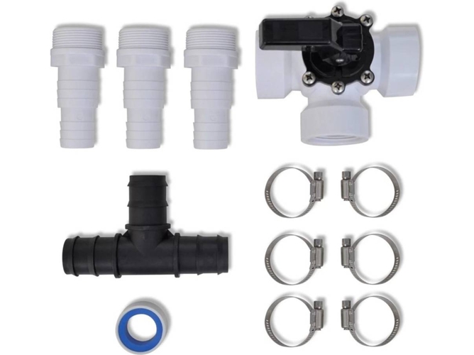 vidaXL Kit de derivación para calentador solar de piscina