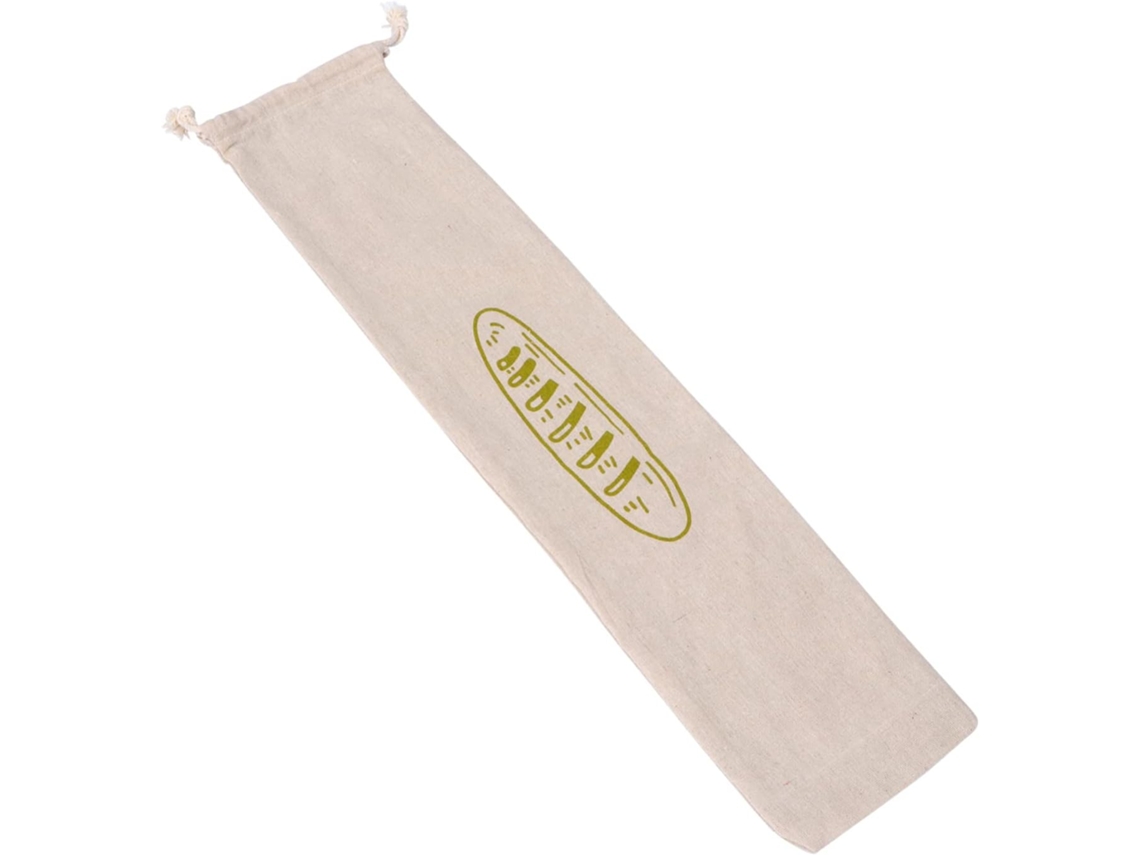 Algodón Lino Bolsa De Pan Orgánico Con Cordón,