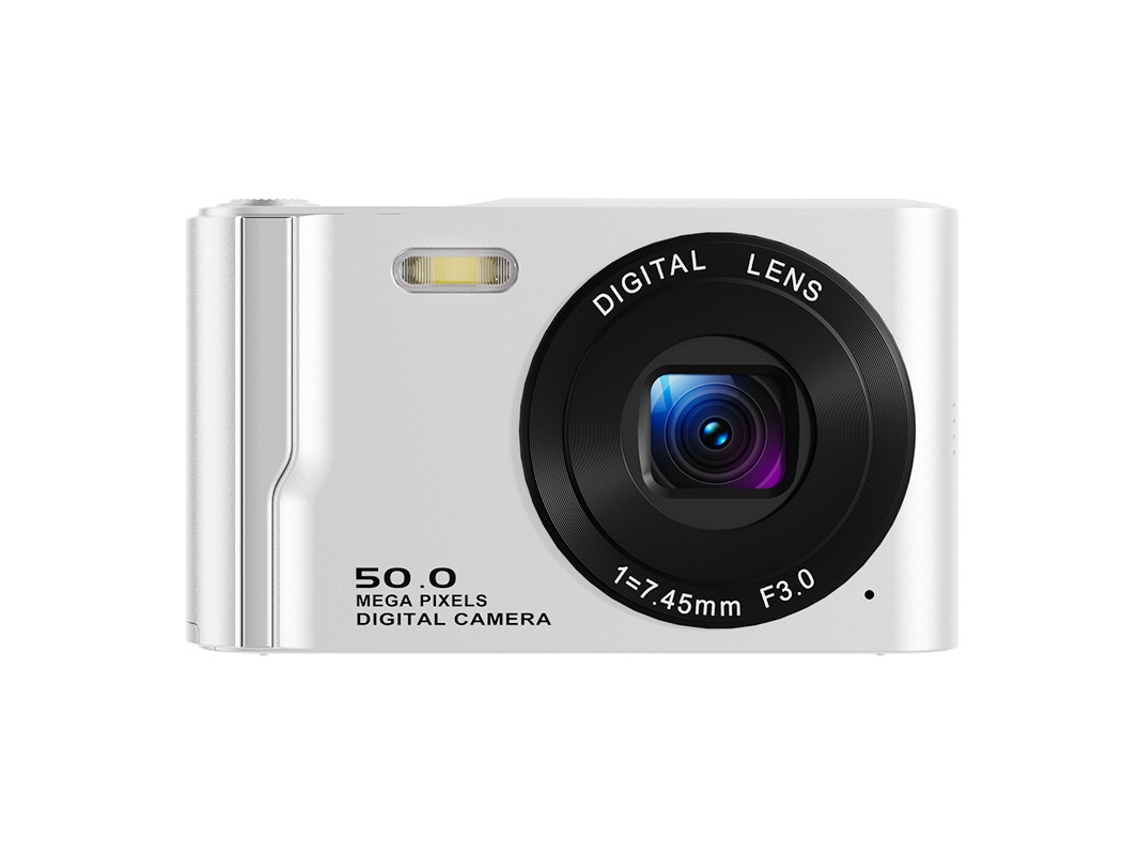 Cámara digital portátil 4K 50MP Zoom digital 16x, Pantalla de 2.8 pulgadas Blanco Siurn