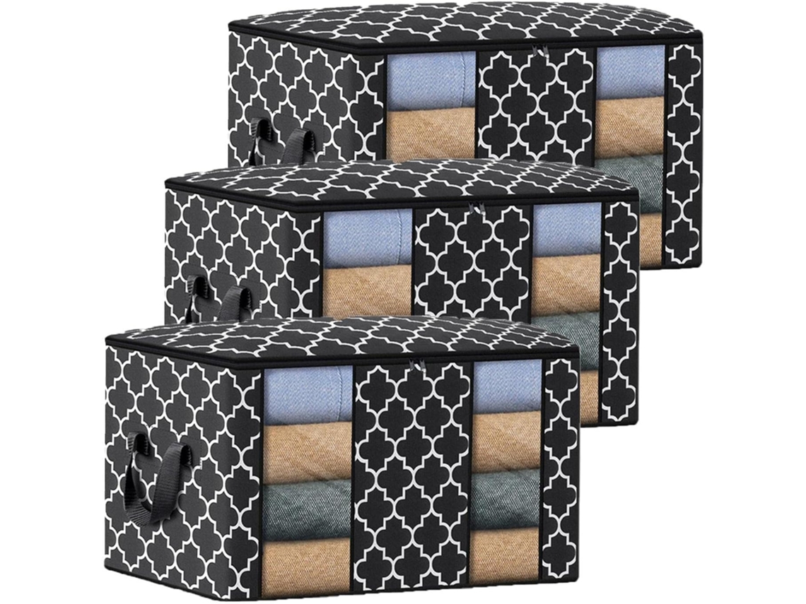 Almacenamiento Armario Edredones Mantas Cojines Peluches Chaquetas Bolsas Grandes Plegables Cremallera Ventana