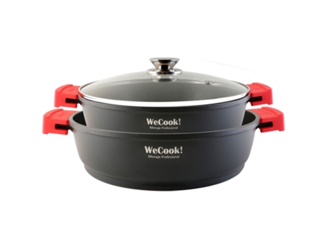 Baterías de Cocina WECOOK (28-32 cm - Aluminio fundido - Negro)