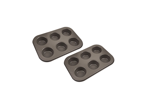 Moldes para Magdalenas BERGNER BAKING LOVERS BG Chocolate (2 Unidades)