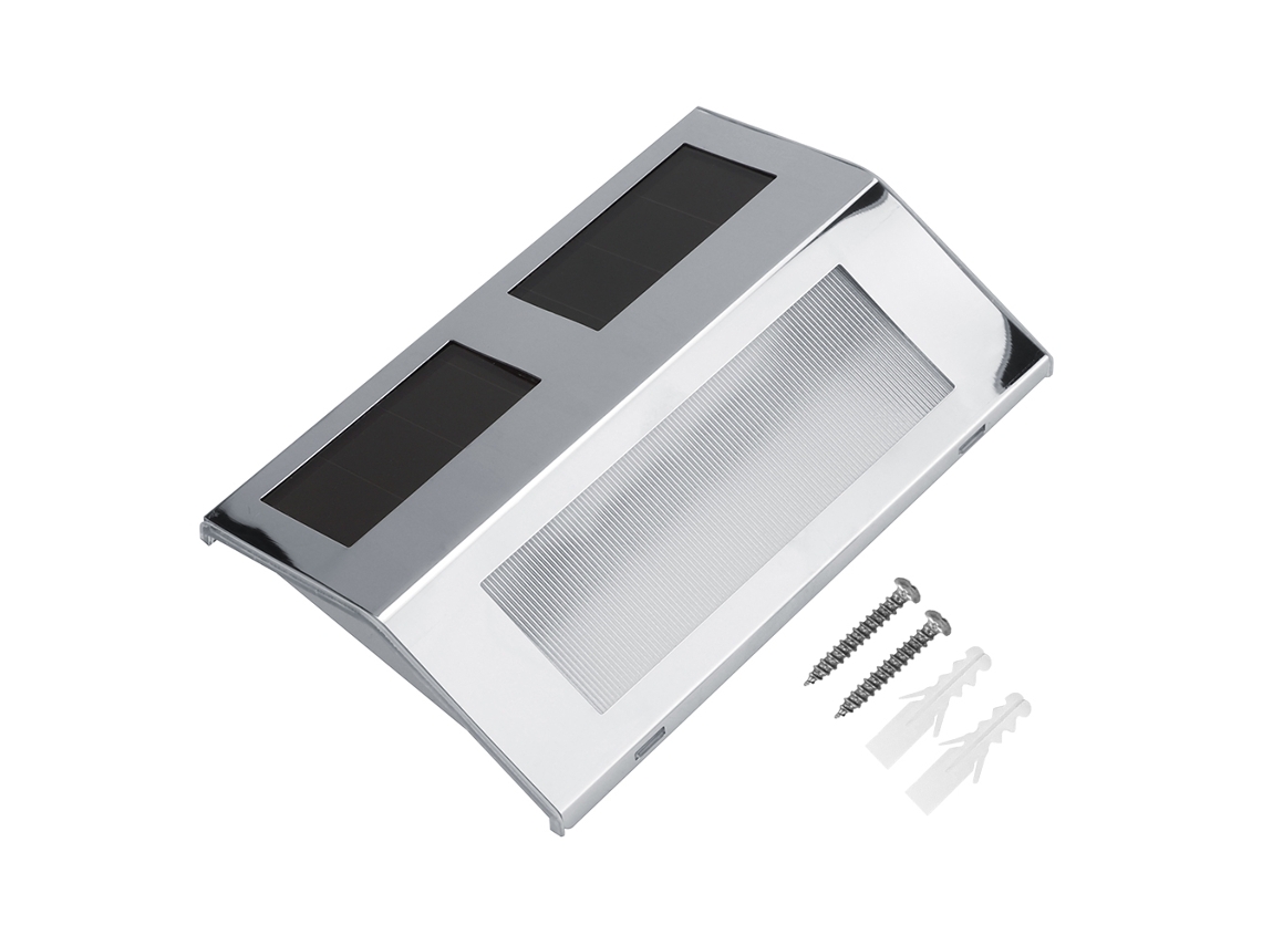 2026-luz Solar Led Para Escaleras Balcón Jardín Patio Exterior Lámpara De Pared 3led