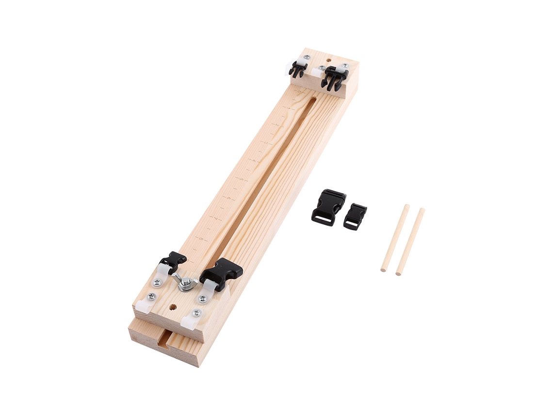 Herramienta De Madera Para Coser Pulseras, Con Plantilla De Paracord Para Coser Pulseras Ajustables.