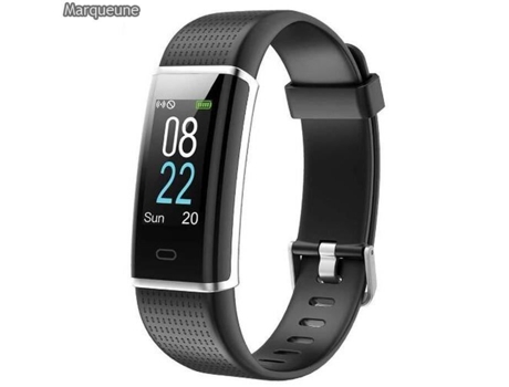 Reloj conectado Smartwatch Marqueune impermeable Ip68 monitor de frecuencia cardíaca para Android Ios Smartphone mujer hombre negro