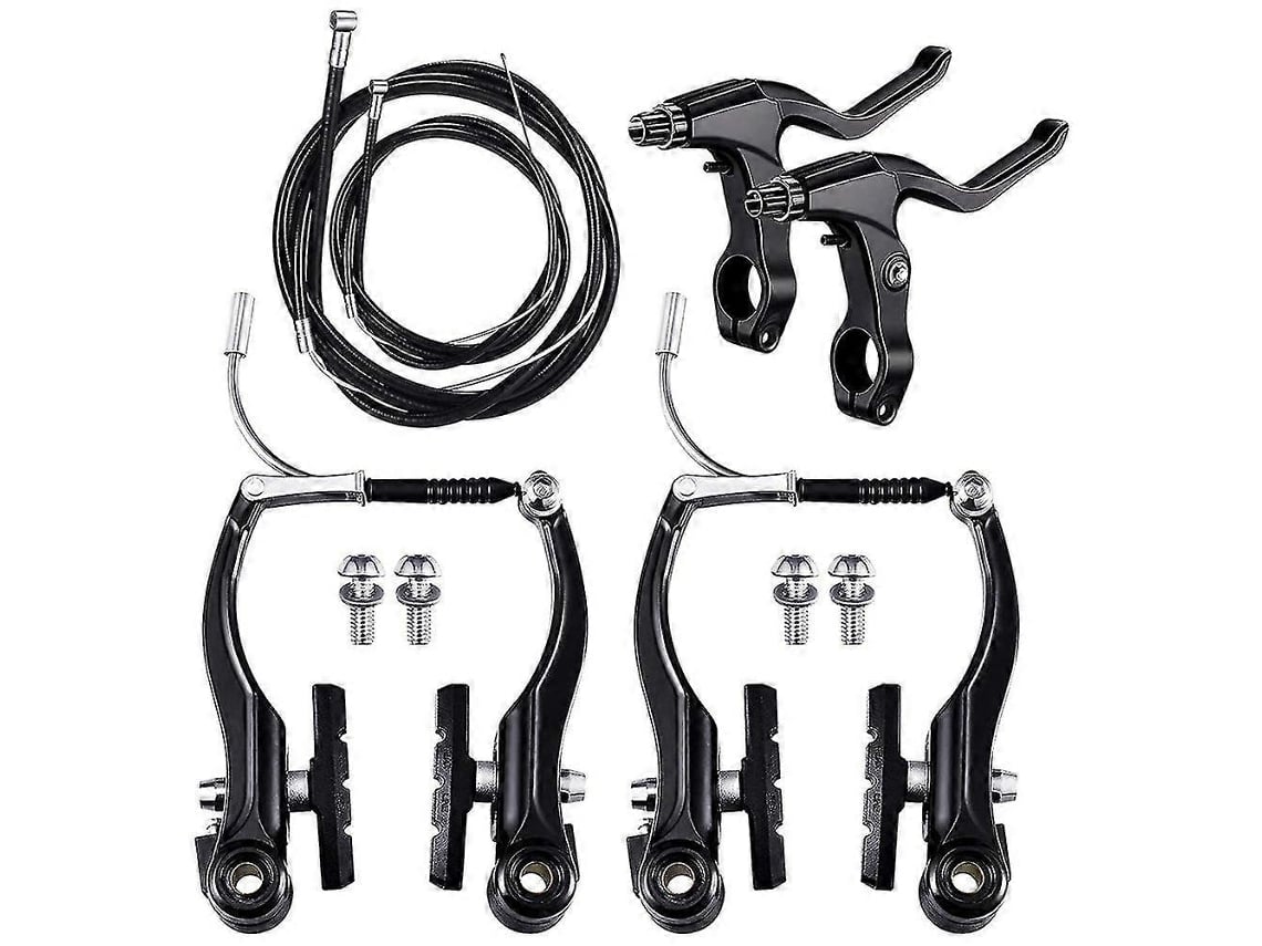Omni-kit Completo De Frenos Para Bicicleta De Montaña Con Manetas, Cables Exteriores Y Accesorios Delanteros Y Traseros