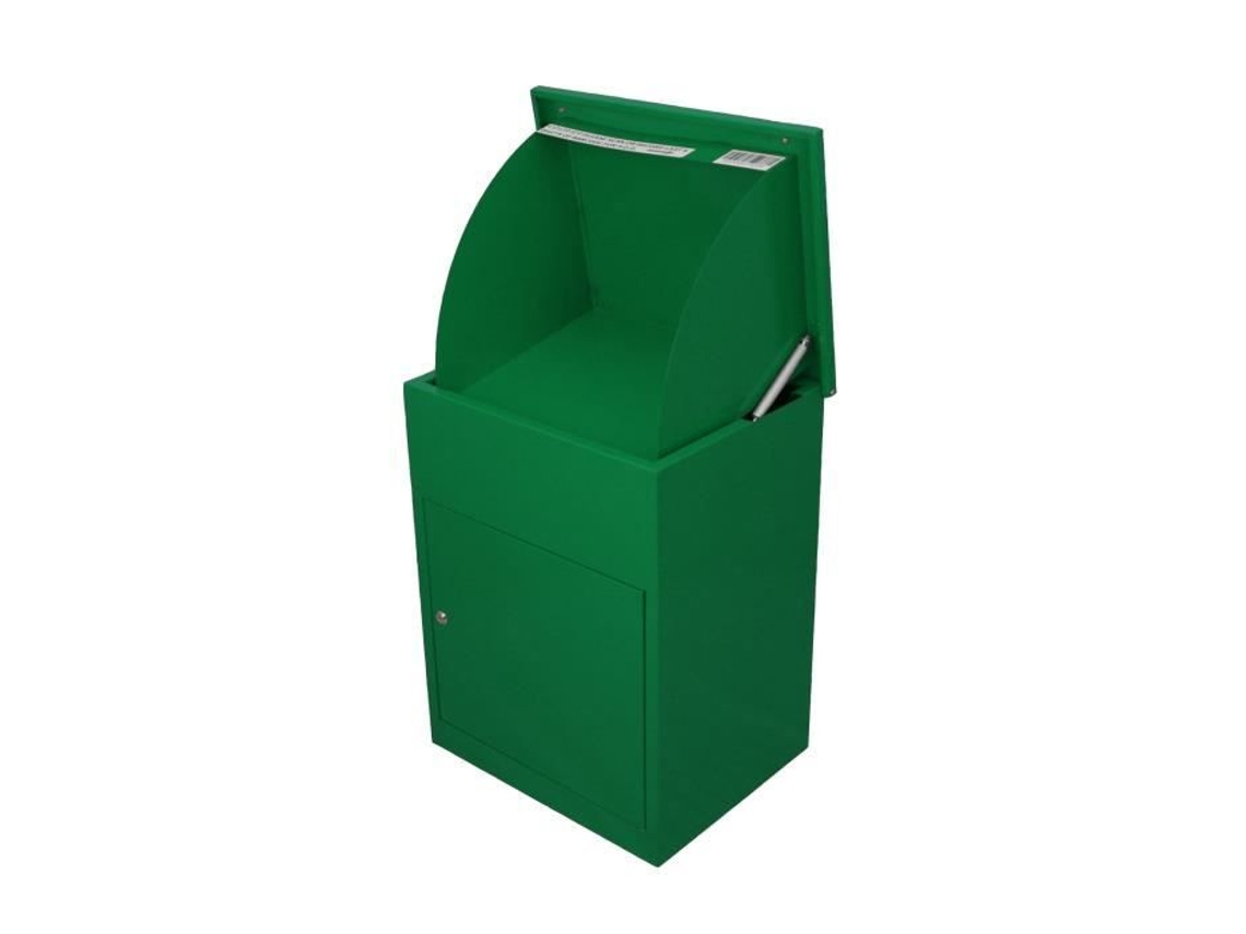 Buzón de pedidos verde - Buzón - Verde - Acero - Una cara - Sencillo - Montaje en pared