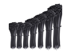 700 Bridas De Nailon Negro, Longitudes De 4"/6"/8"/10"/12", Resistentes A Altas Temperaturas Y Autoblocantes.