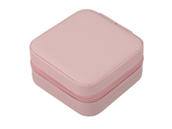 Pequeño Joyero Portátil E Impermeable De Piel Sintética Para Anillos, Pendientes, Collares Y Pulseras.