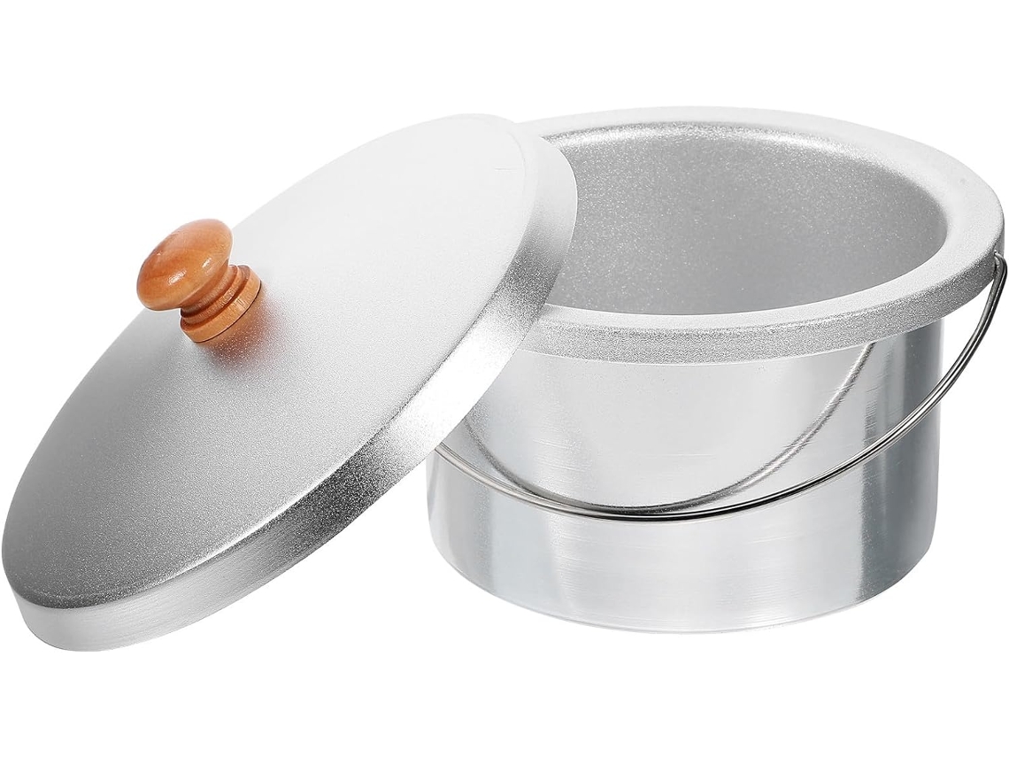 Calentador De Cera De Aluminio De 600 Cm³ Con Tapa.
