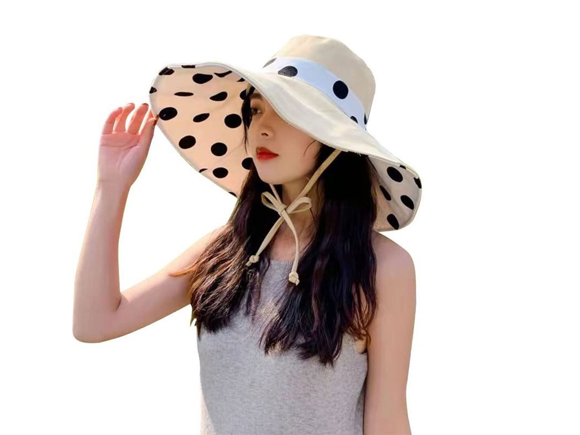 2026-sombrero De Sol Para Mujer Linjou De Dos Lados Con Ala Ancha Plegable Upf 50+