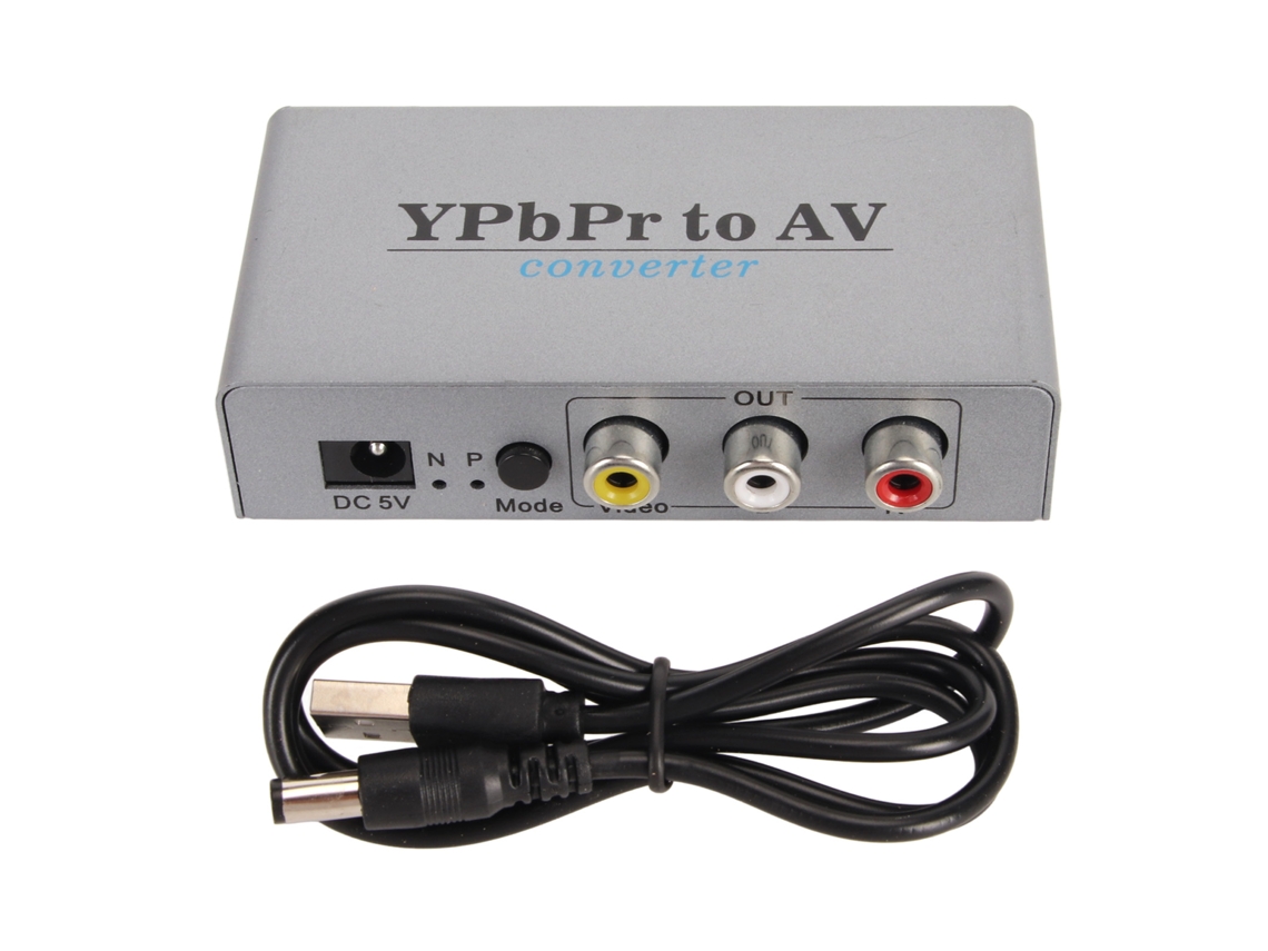 Convertidor Ypbpr A Av Cvbs Rca 1080p60, Captura De Vídeo Con Audio L/r, Plug And Play