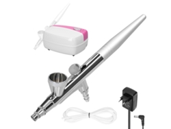 Kit De Compresor De Aire Profesional Con Aerógrafo, 18 Psi, 3 Velocidades, Para Modelismo, Pintura, Maquillaje Y Decoración De Pasteles.