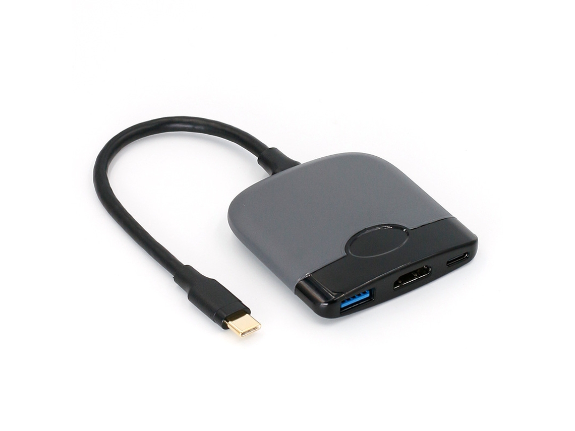 Estación de acoplamiento USB C a HDMI 4K USB 3.0 PD Yizhood para Nintendo Switch portátil gris