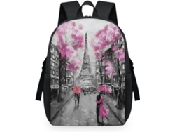 Mochila Tropicallife Diseño Romántico Torre Eiffel París Para Niños Niñas Hombres Mujeres Multiusos Mochila