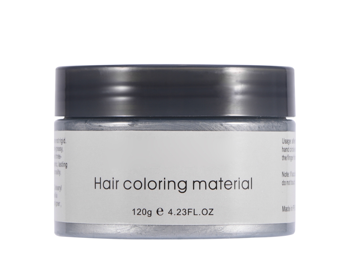 120g Argila Descolorante Para Cabelo Descartável Creme De Estilo De Cabelo Cera Colorida (cinza)